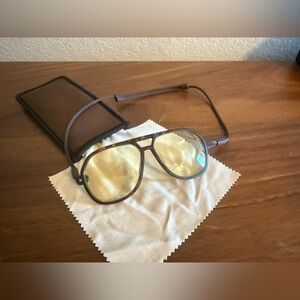 Ombraz Classic Narrow Blue Light Blocker Blocking Glasses Tortoise